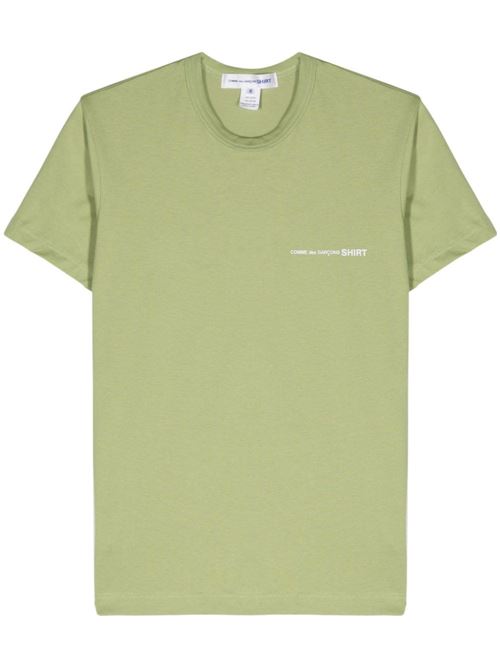 T-shirt con logo COMME DES GARÇONS SHIRT | FMT025S242KHAKI